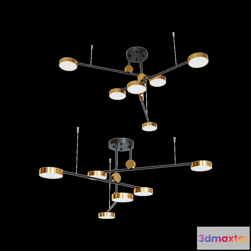 1649220 - Kink light - Chandelier Rapis 07647-620 3D Max