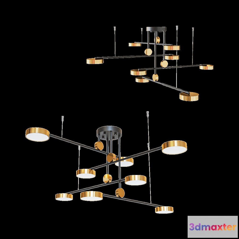 1649222 - Kink light - Chandelier Rapis 07647-820 3D Max