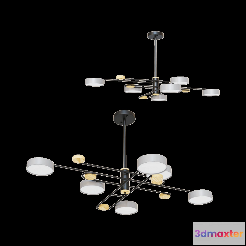 1649228 - Kink light - Chandelier Rapis 07648-616 3D Max