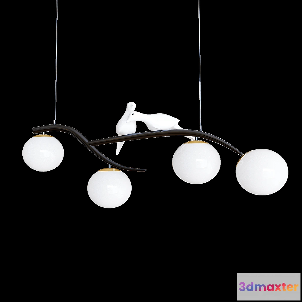 1649292 - Kink light - Pendant lamp Billia 07618-419 3D Max