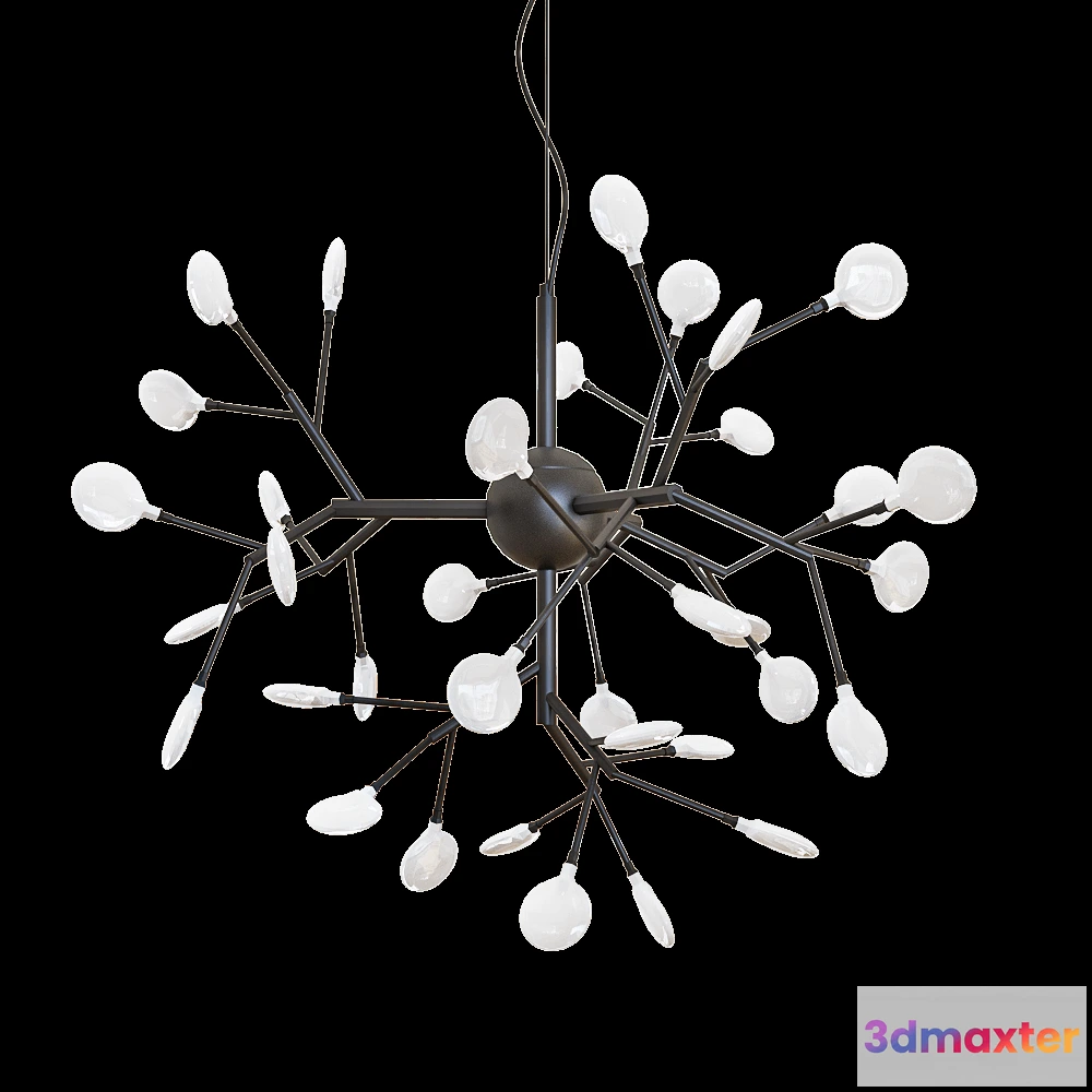 1649306 - Kink light - Pendant lamp  Wetta black 07521-36 19 3D Max