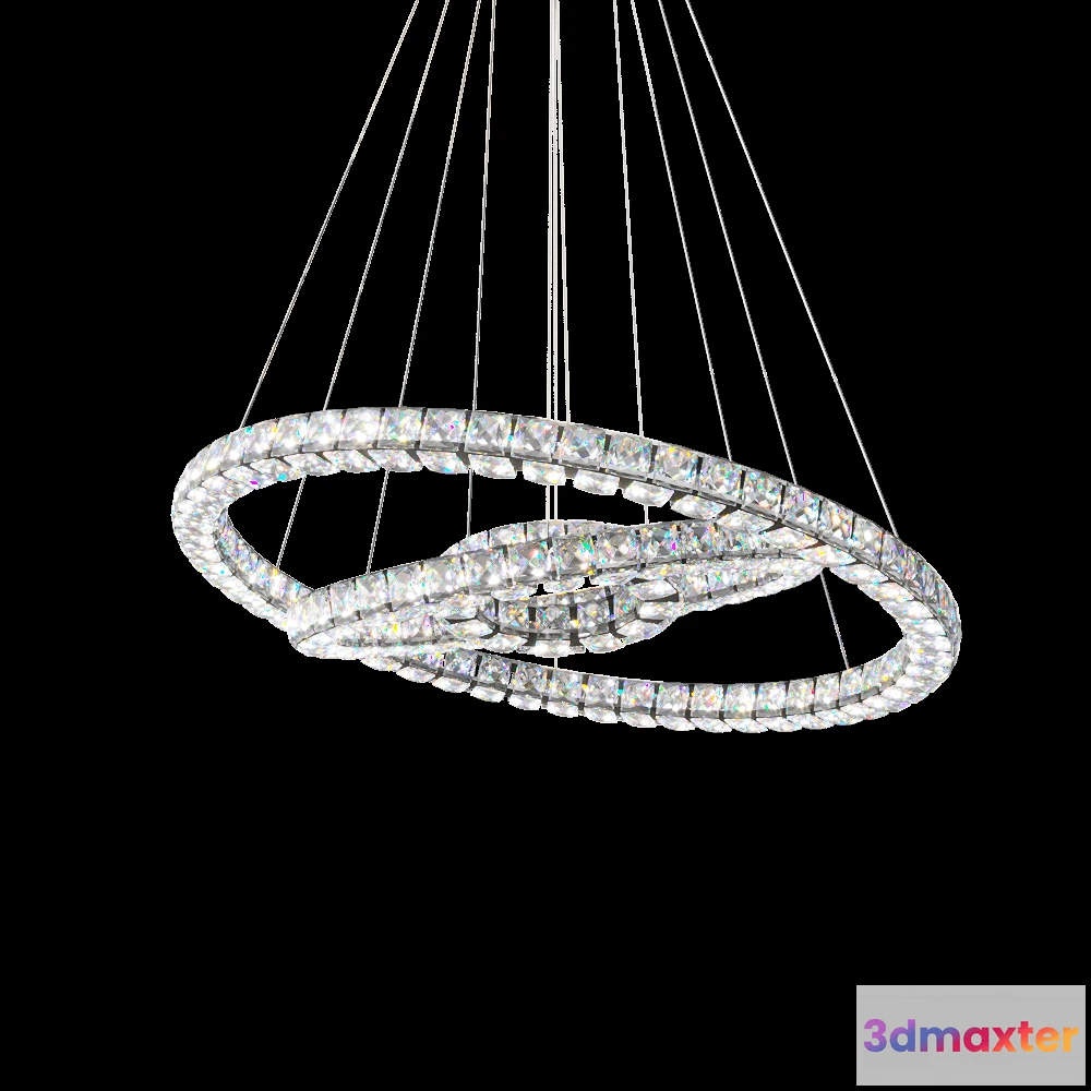1649310 - Kink light - Pendant lamp Thor-Crystal 08557 3D Max