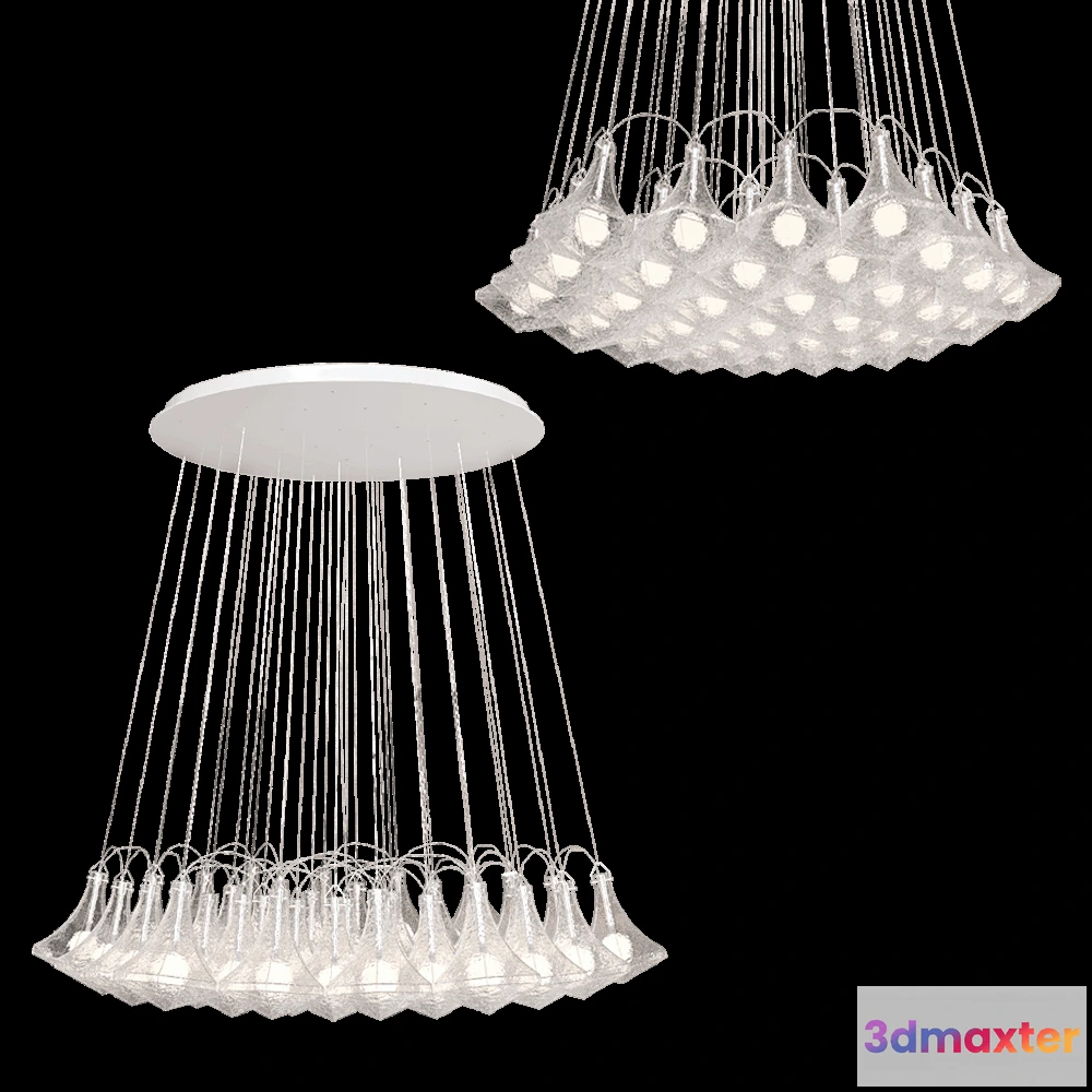 1649494 - LASVIT - Chandelier Facets 3D Max