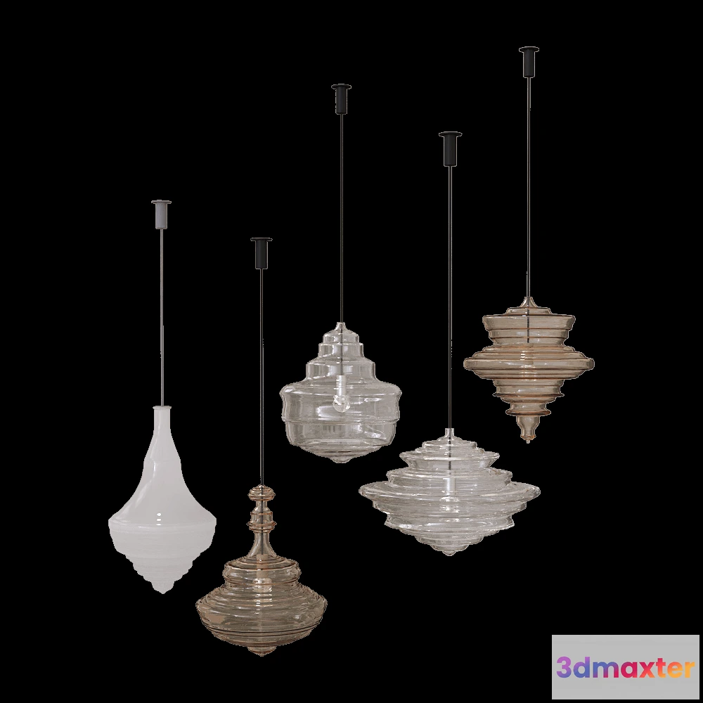 1649498 - LASVIT - Pendant lamps Neverending Glory 3D Max