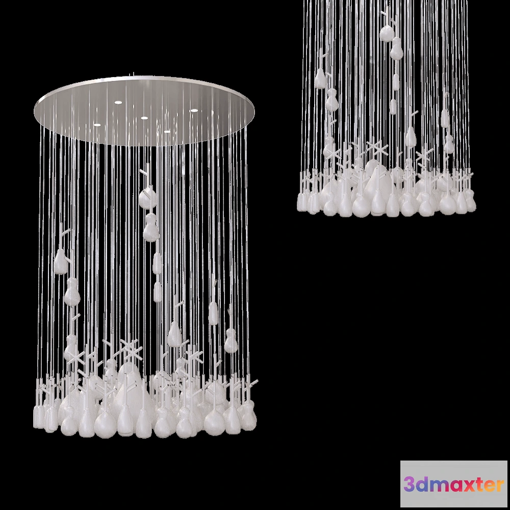 1649502 - LASVIT - Chandelier Growing Vases 3D Max