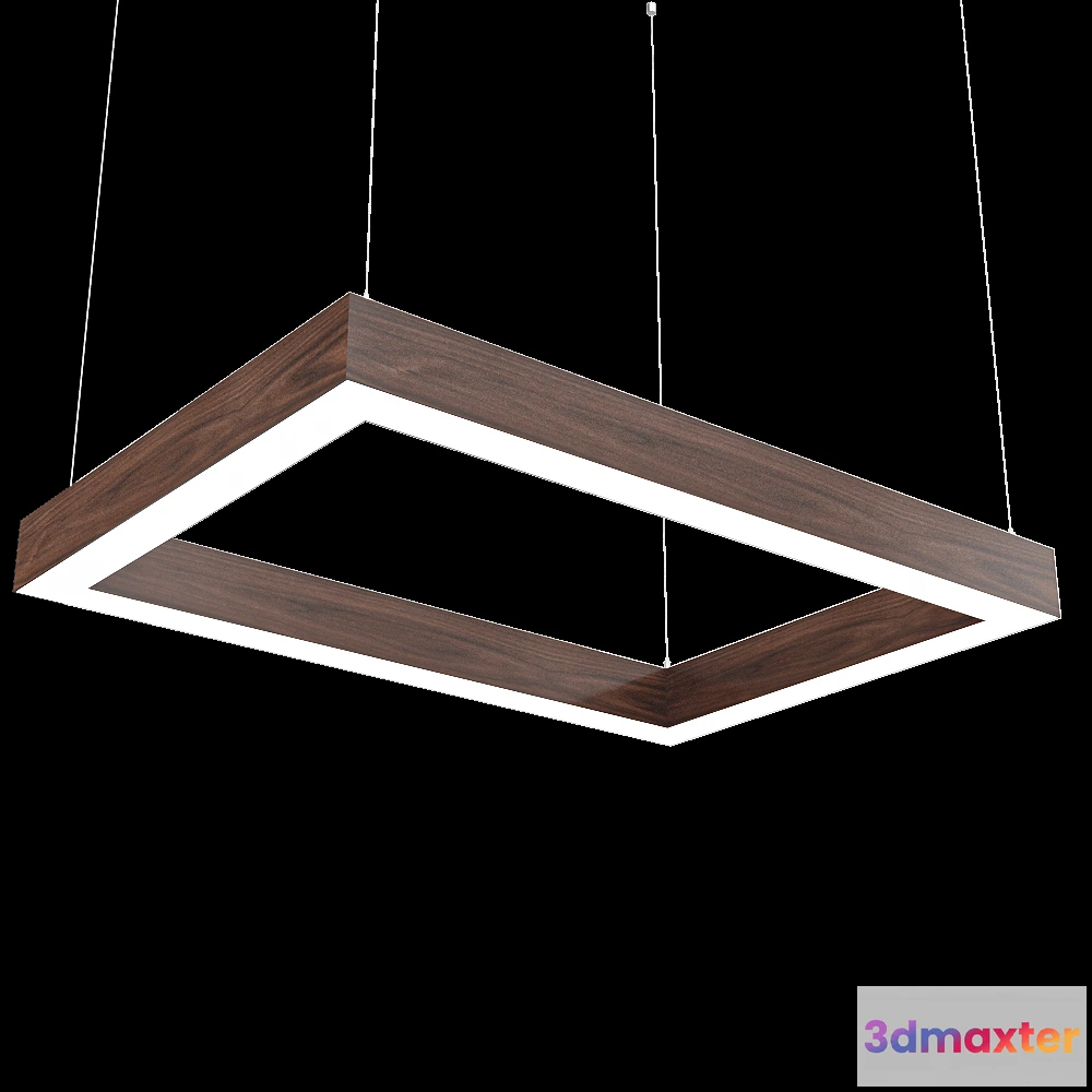 1649524 - Ledalen - Pendant lamp Wood rettangolo 3D Max
