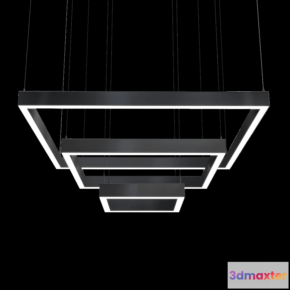 1649560 - Ledalen - Pendant lamp Kvadrato trio 3D Max