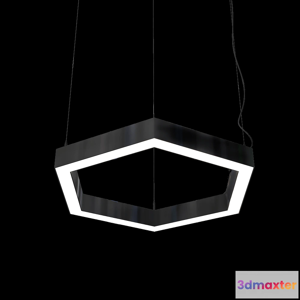 1649590 - Ledalen - Pendant lamp hexagon 3D Max
