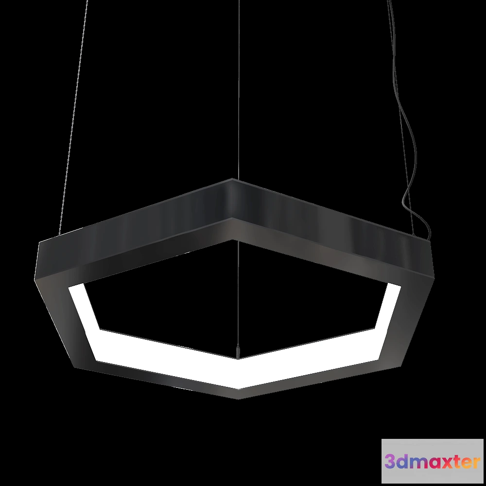 1649602 - Ledalen - Pendant lamp Hexagon dentro 3D Max