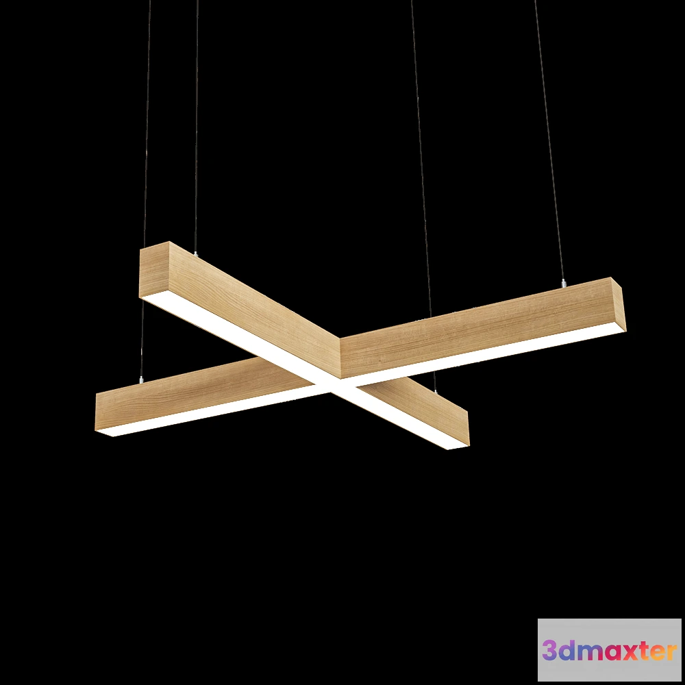 1649674 - Ledalen - Pendant lamp Wood X 3D Max