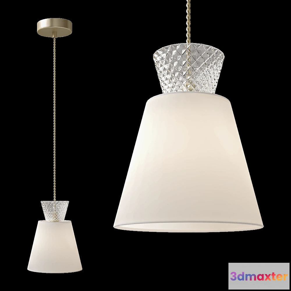 1649830 - Lumion - Pendant lamp Neoclassi Abigail 44331 3D Max