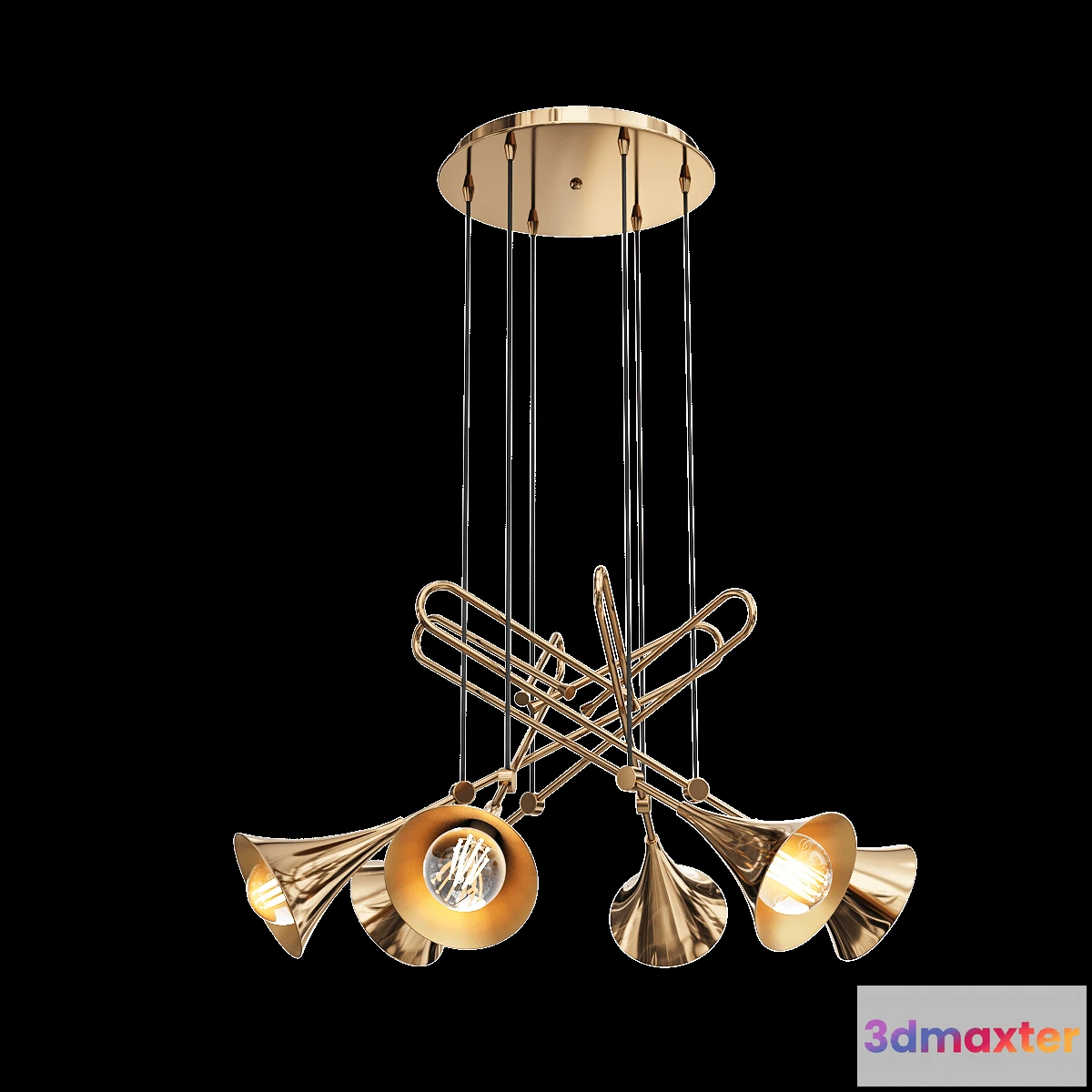 1650222 - Mantra - Pendant lamp Jazz 5895 3D Max