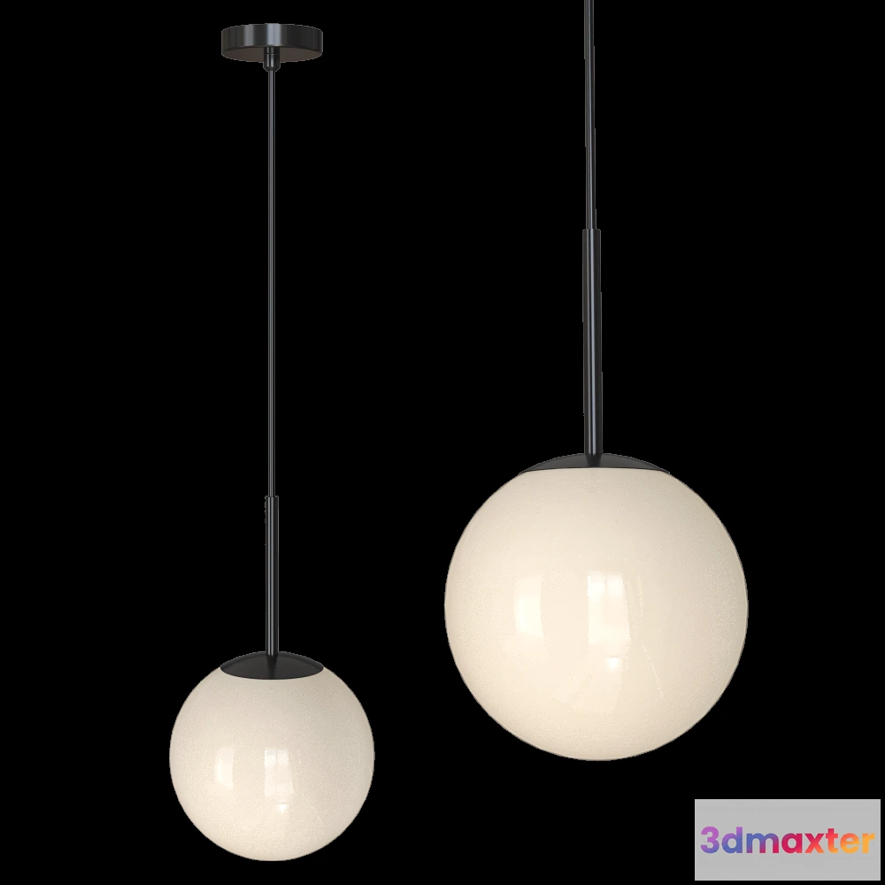 1650438 - Markslojd - Pendant lamp DIONE Black 1L 3D Max