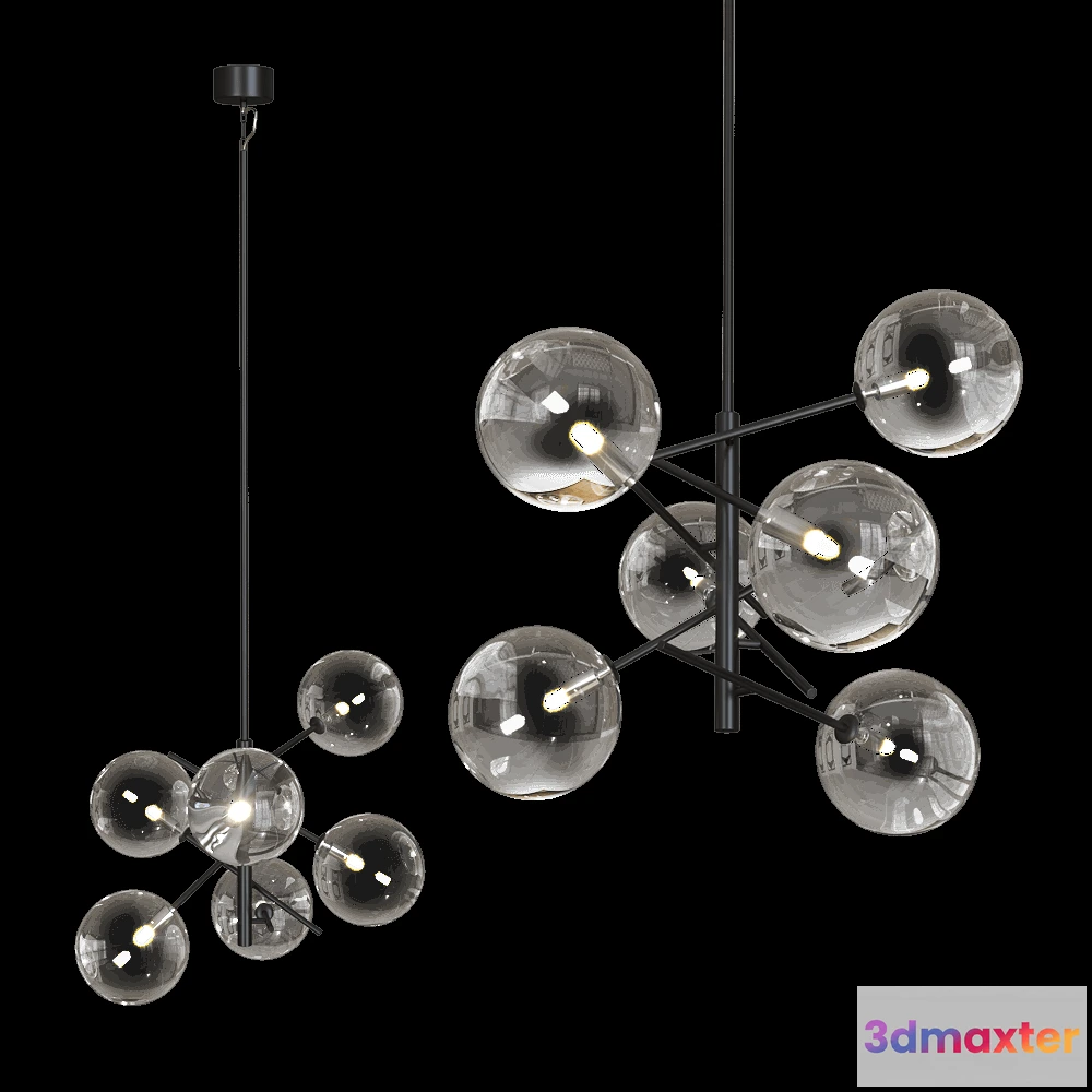 1650476 - Markslojd - Pendant lamp Andrew 6L 3D Max