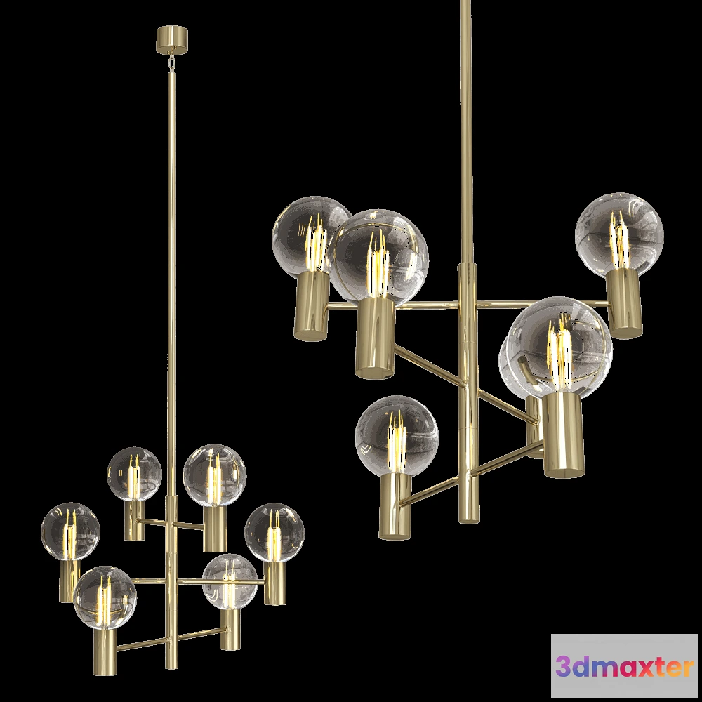 1650492 - Markslojd - Pendant lamp CAPITAL 6L 3D Max