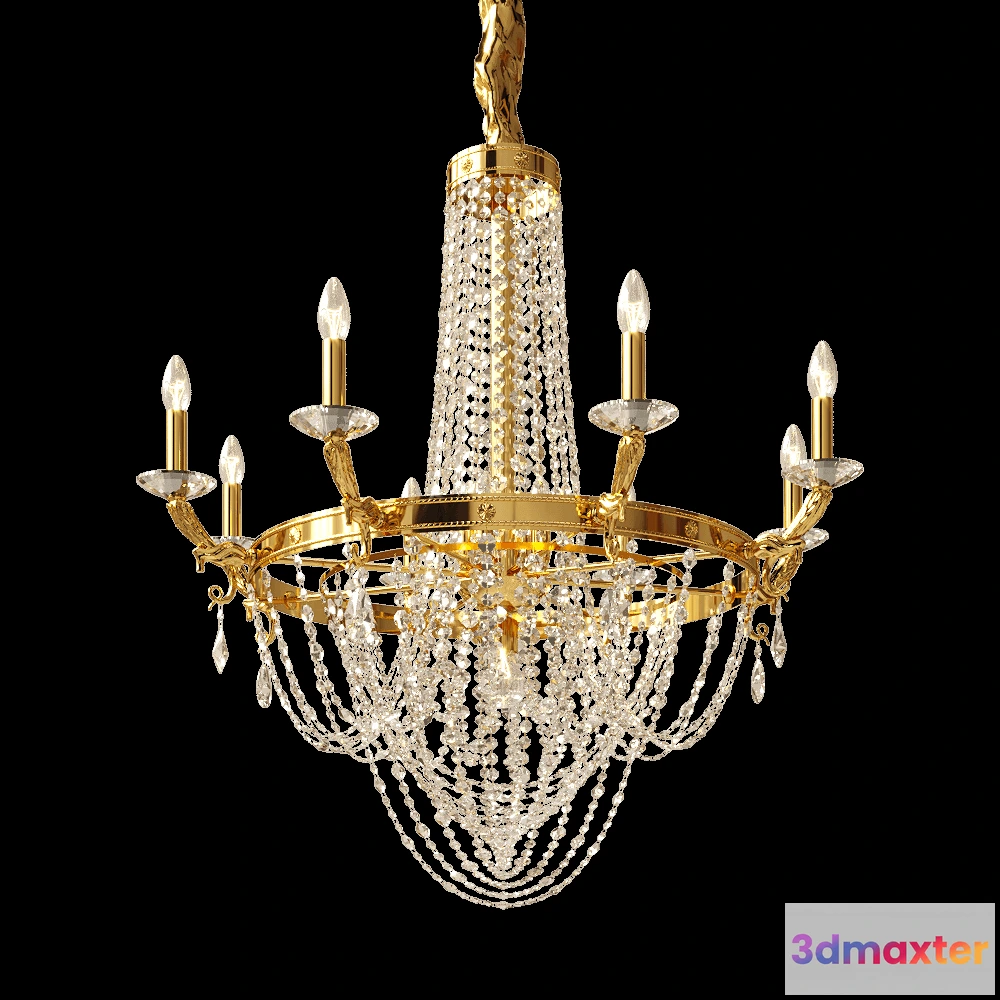 1650546 - Masiero - Chandelier VE 805-8+4+1 3D Max