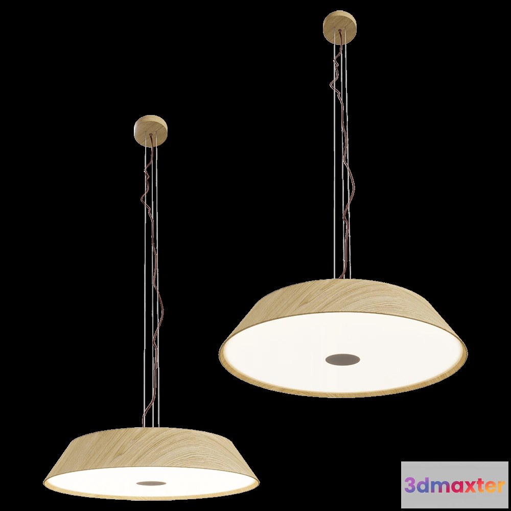 1650580 - Maxlight - Pendant lamp Tamago P0550 oak 3D Max