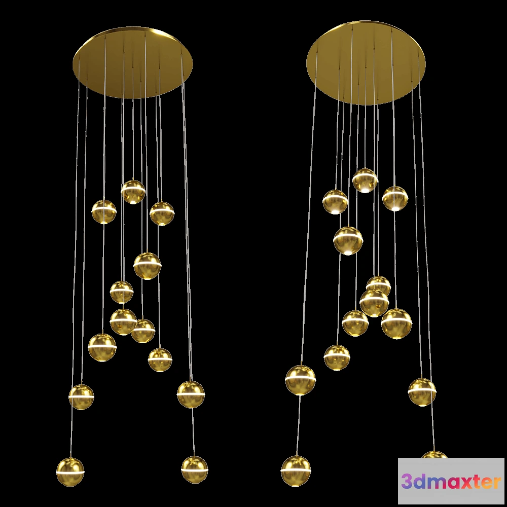 1650624 - Maxlight - Pendant lamp Zen P0317 3D Max