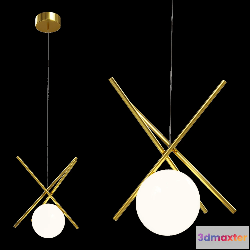 1650626 - Maxlight - Pendant lamp Xena P0403 3D Max