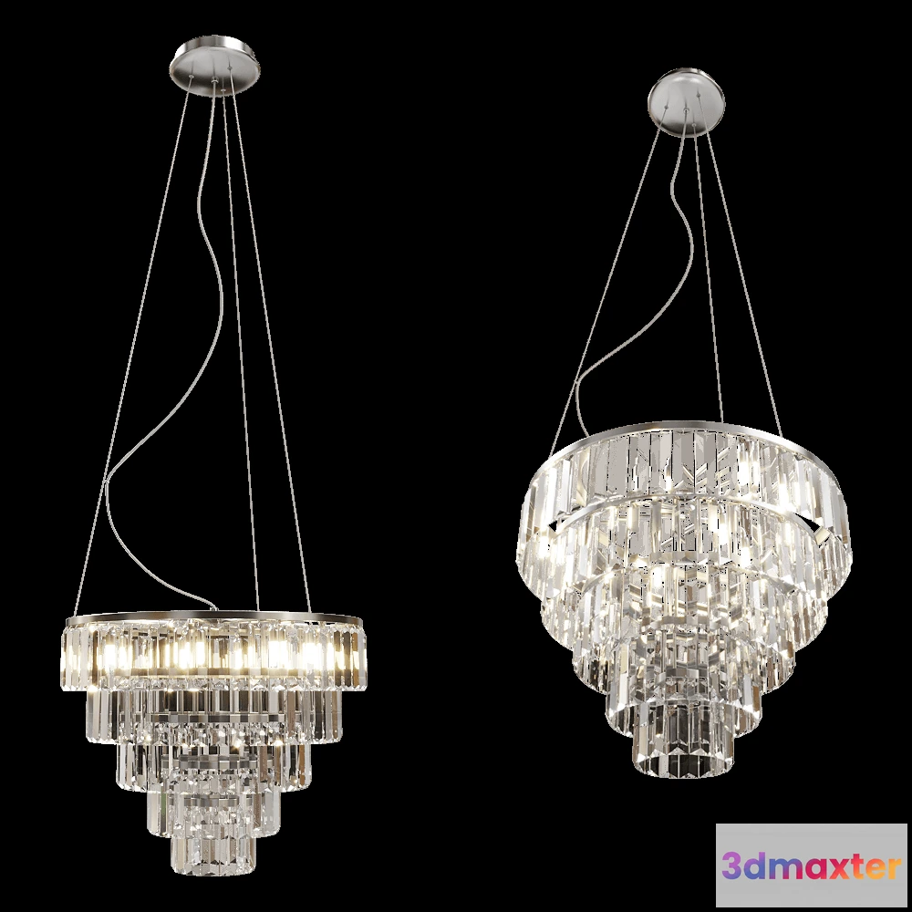 1650734 - Maxlight - Pendant lamp Monaco P0260 3D Max