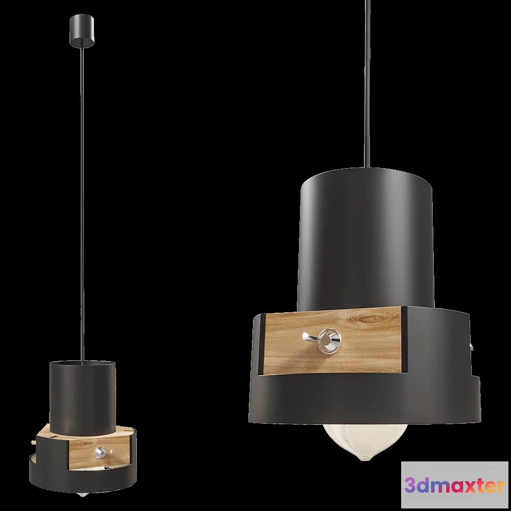1650800 - Maxlight - Pendant lamp C-linder P0349 SKP 3D Max