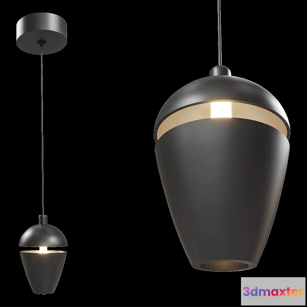 1650818 - Maxlight - Pendant lamp Cometshine P0471 3D Max