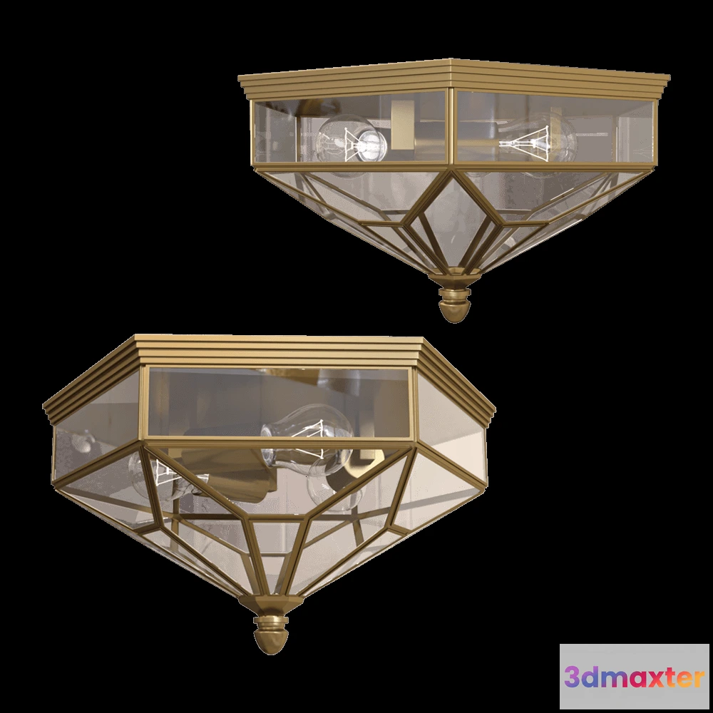 1650848 - Maytoni - Ceiling lamp Zeil H356-CL-03-BZ 3D Max