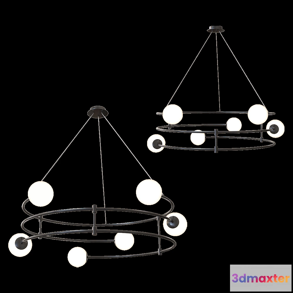 1650862 - Maytoni - Pendant lamp Balance MOD317PL-06B 3D Max