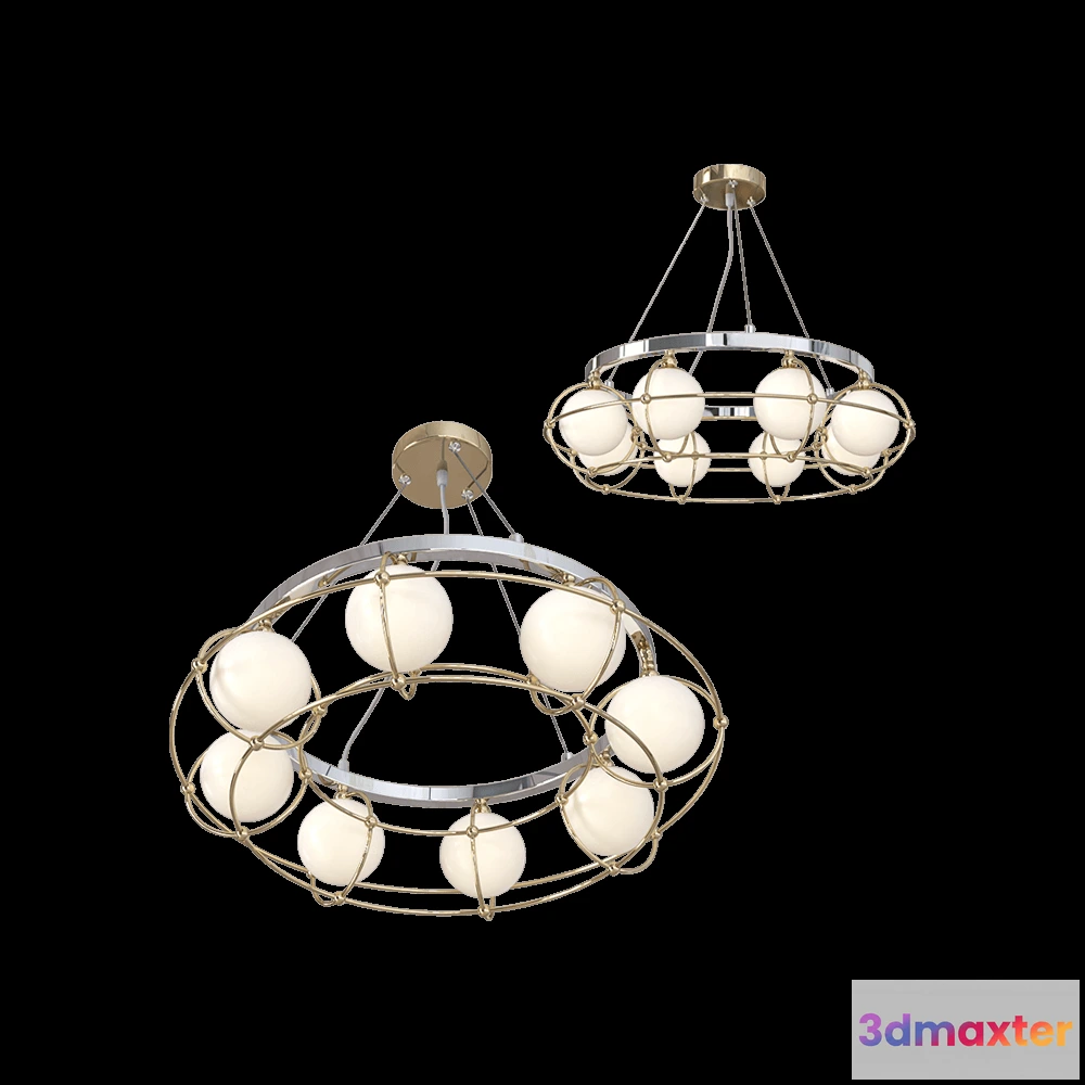 1650872 - Maytoni - Chandelier Carcass MOD312PL-08GCH 3D Max