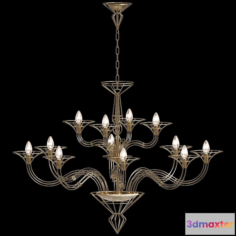 1650912 - Metal Lux - Chandelier Dedalo 3D Max