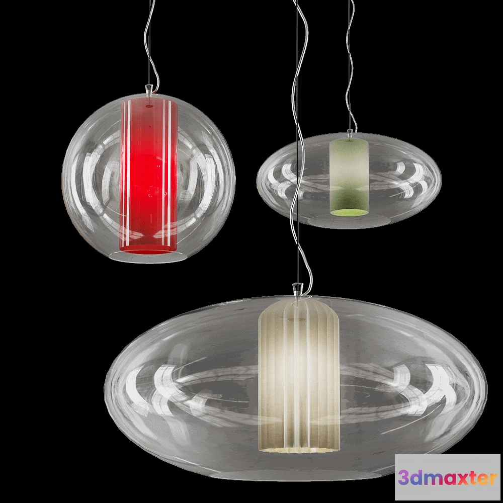 1650998 - MODO LUCE SRL - Pendant lamp Bolla Ellisse 3D Max