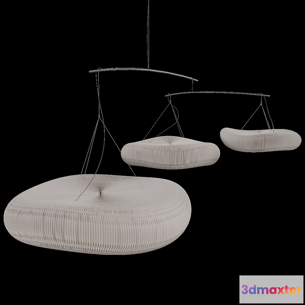 1651020 - Molo - Pendnat lamp Medium Cloud Mobile 3D Max