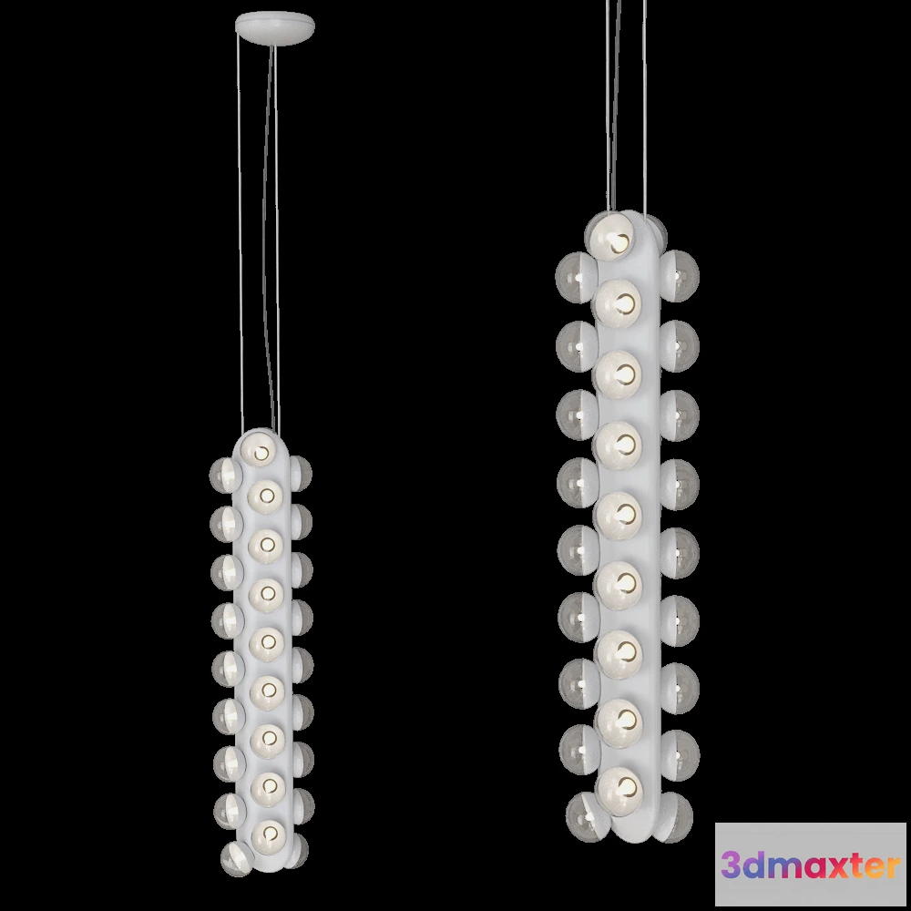 1651050 - Moooi  - Pendant lamp Prop Double Vertical 3D Max