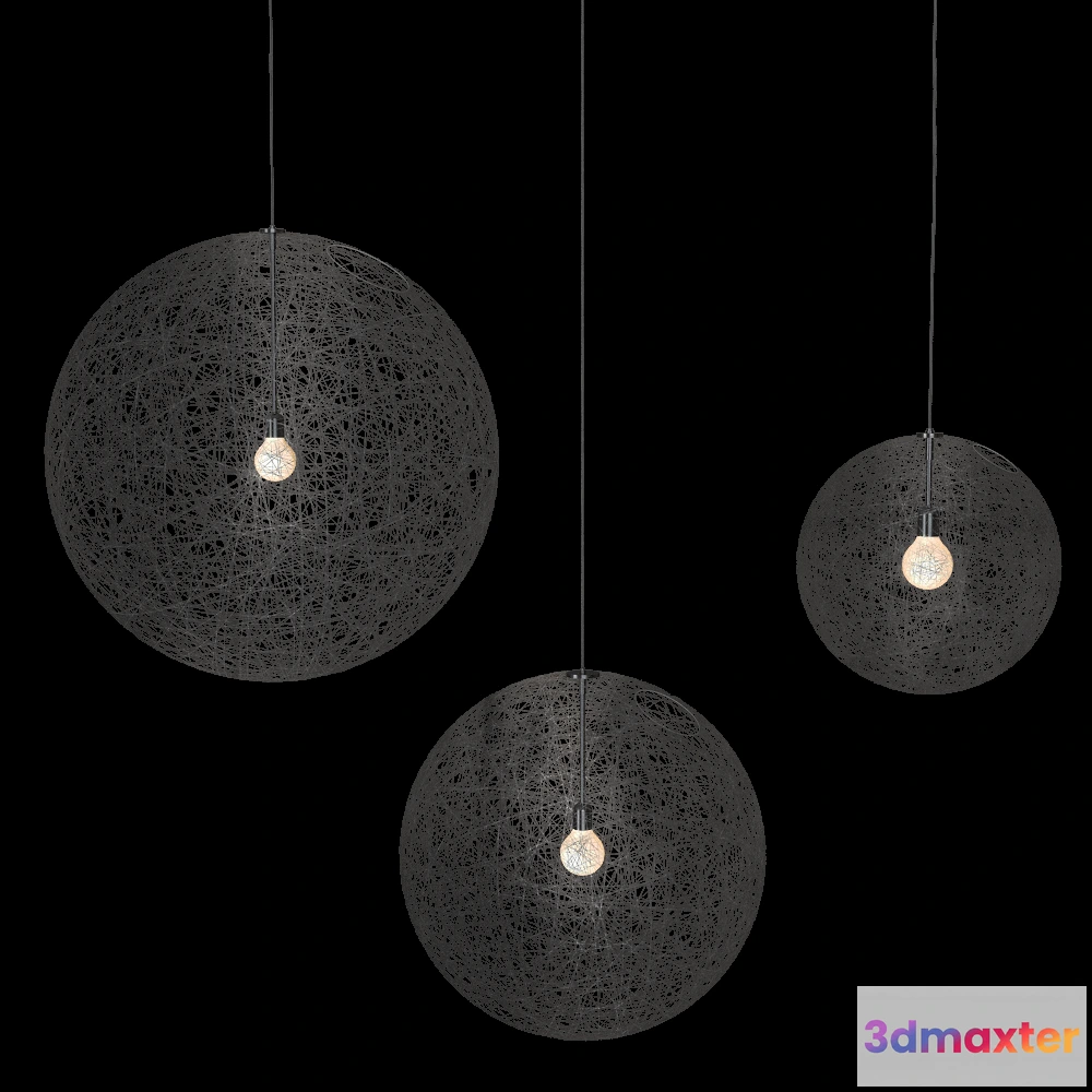 1651062 - Moooi  - Pendant lamp Random Light II 3D Max