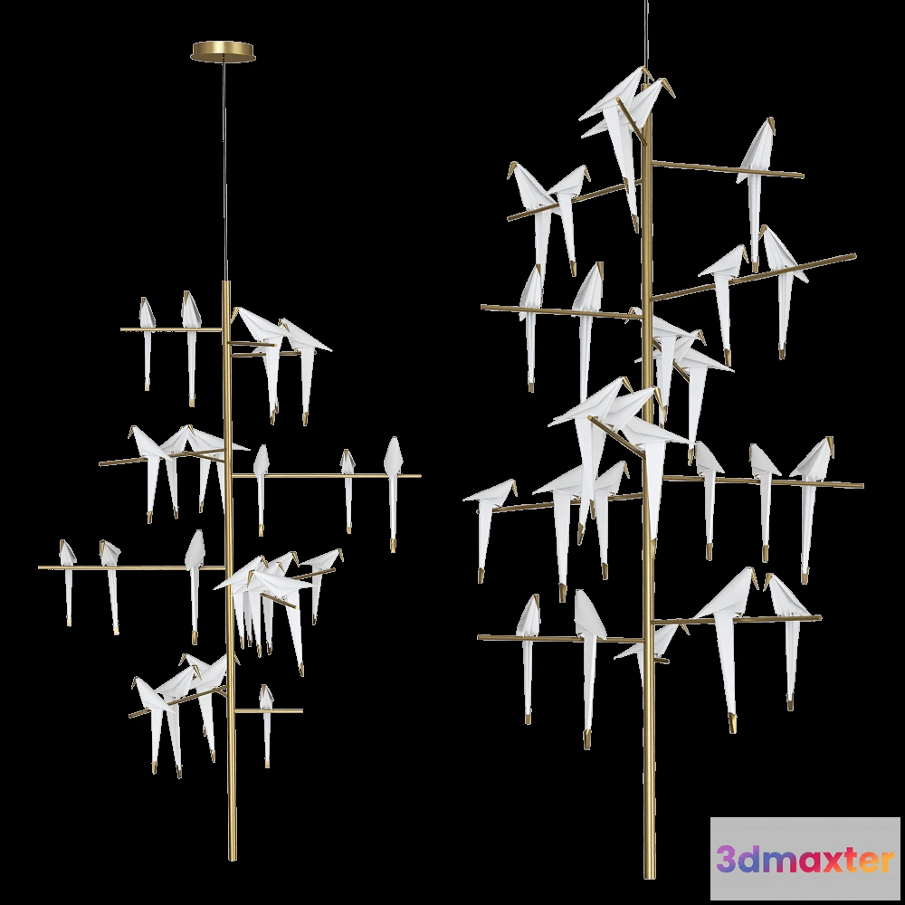 1651074 - Moooi  - Penadnat lamp Perch Tree 3D Max