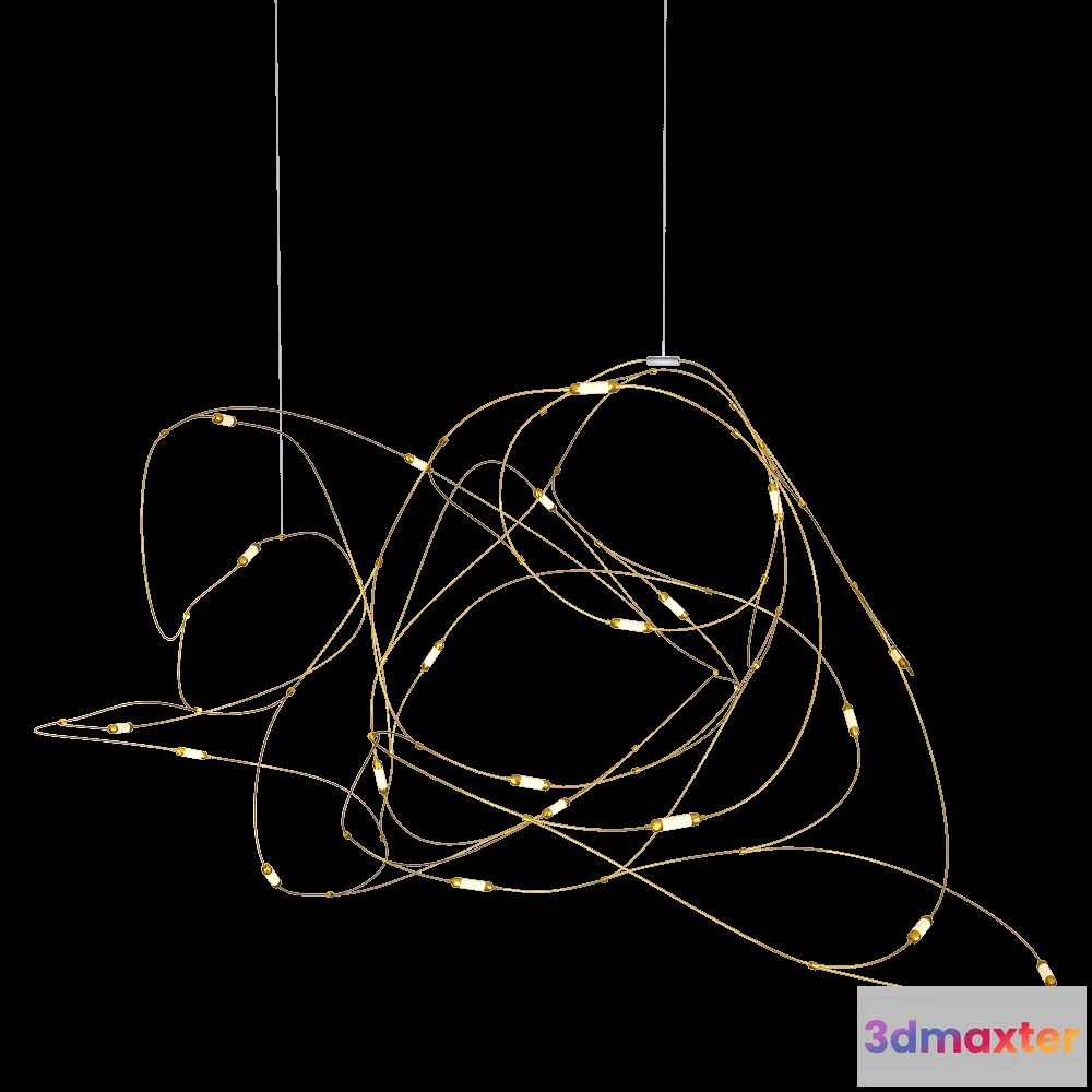 1651096 - Moooi  - Penadnat lamp Flock 21 3D Max