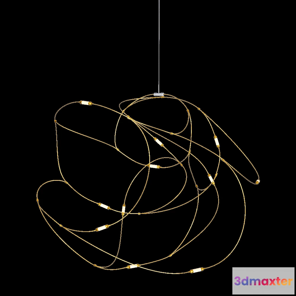 1651100 - Moooi  - Penadnat lamp Flock 11 3D Max
