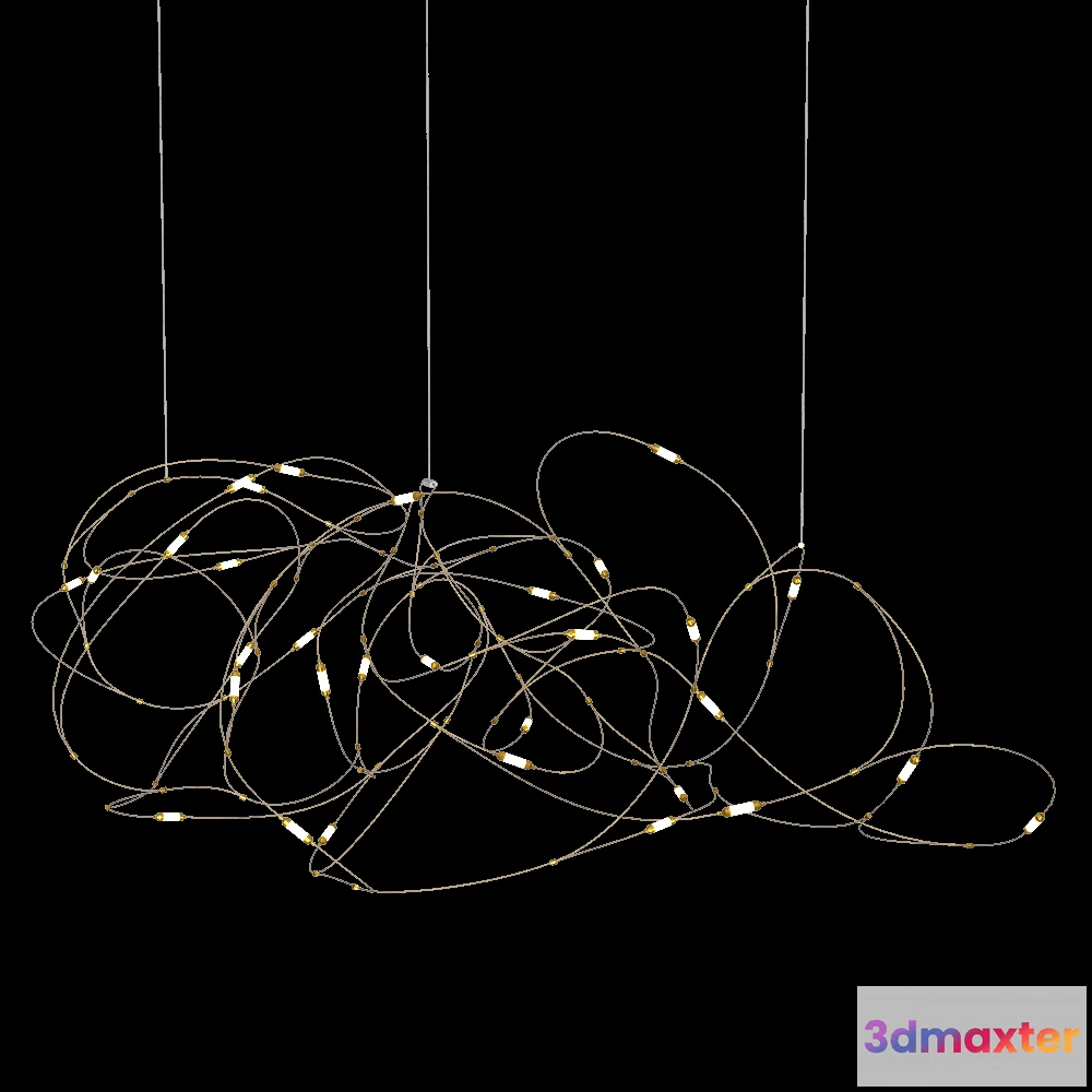 1651104 - Moooi  - Pendant lamp Flock of Light 31 3D Max