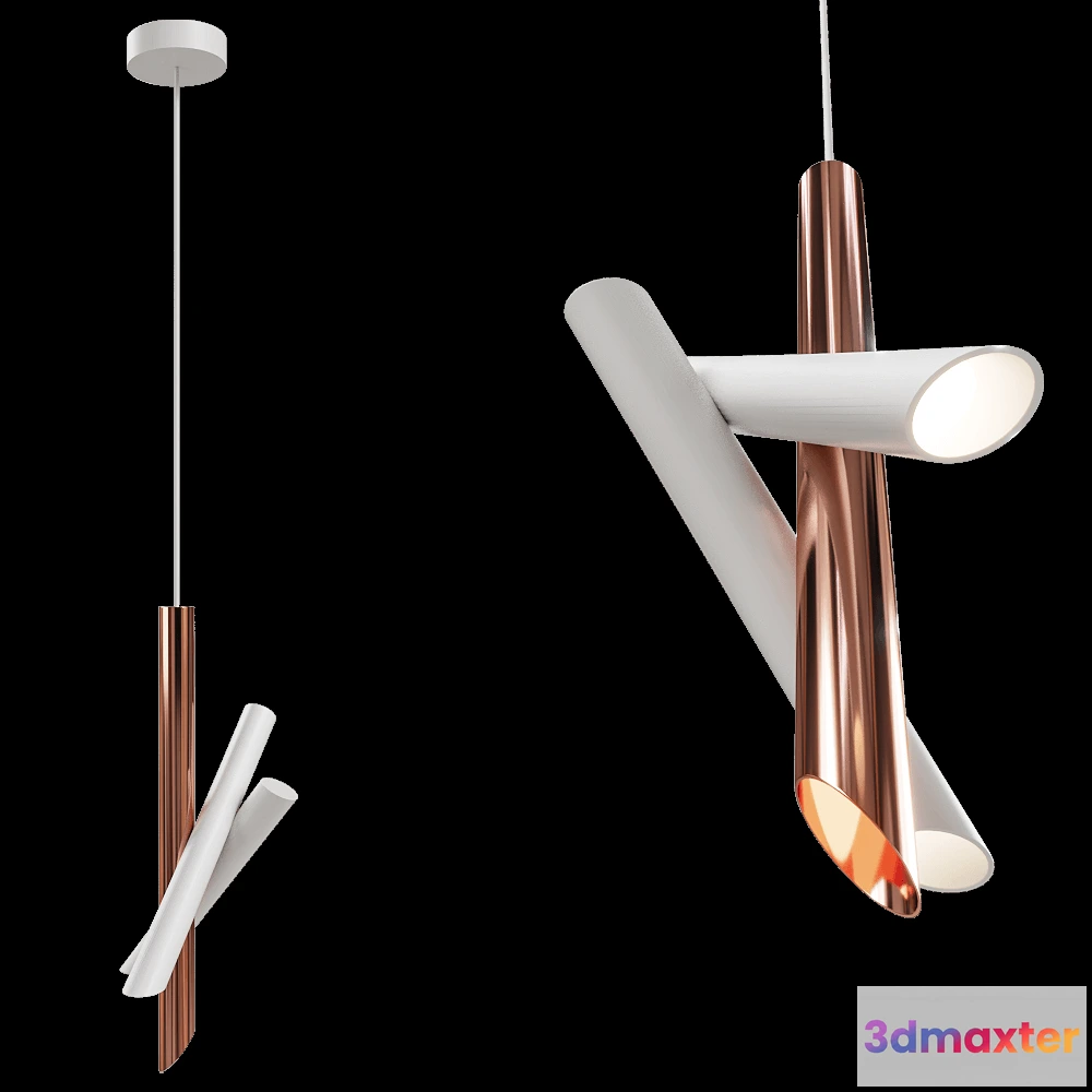 1651166 - Nemo Lighting - Pendant lamp TUBES 3 3D Max