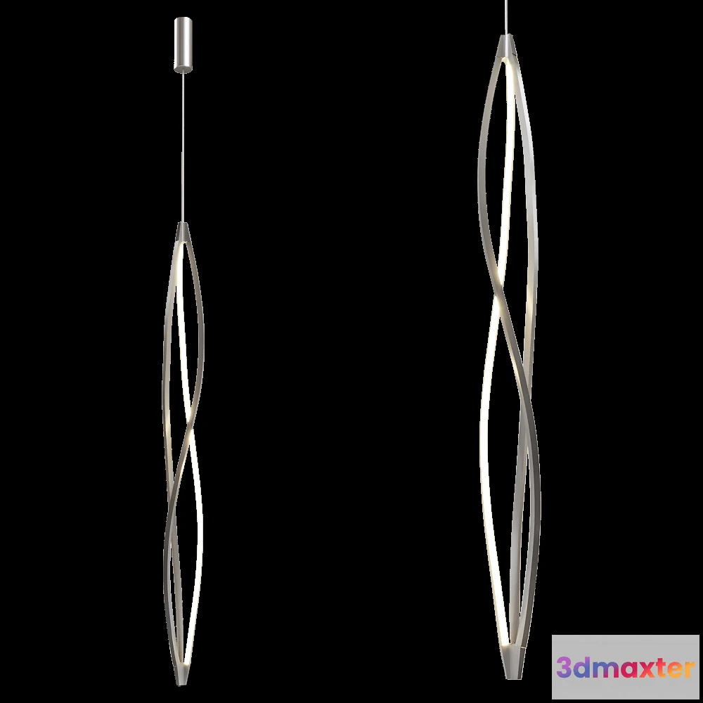 1651172 - Nemo Lighting - Pendant lamp The Wind Vertical 3D Max