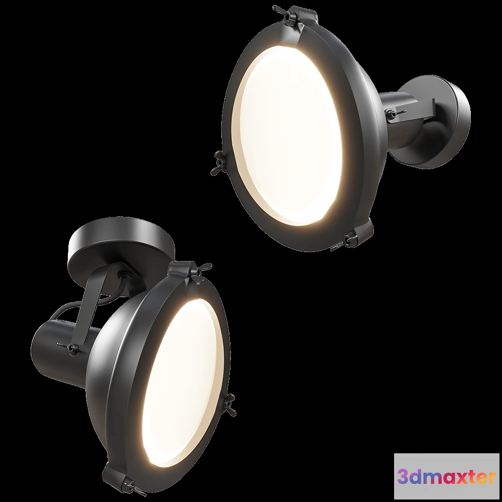 1651182 - Nemo Lighting - Wall and ceiling lamp Projecteur 165 3D Max