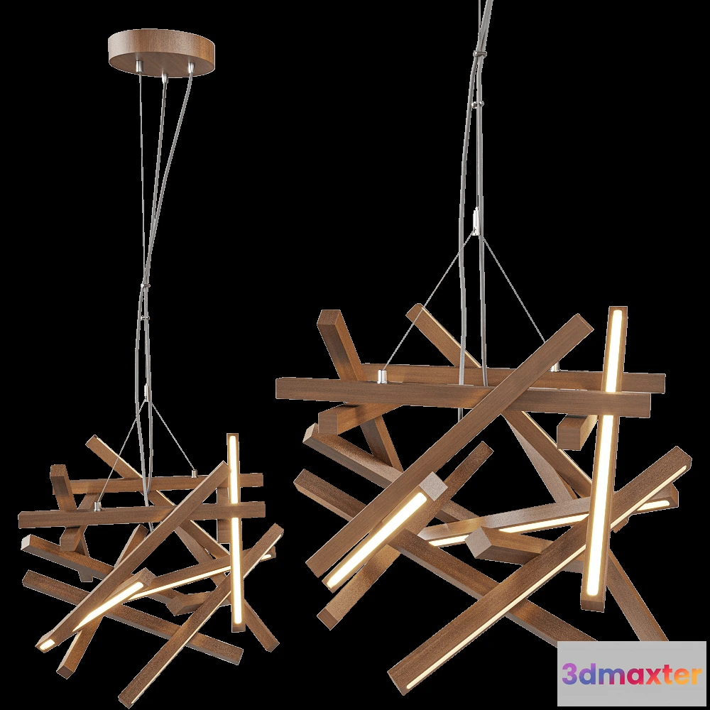 1651214 - NEXT LEVEL DESIGN STUDIO - Pendant lamp Torus 3D Max