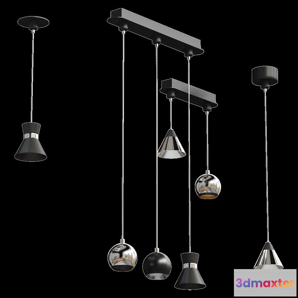 1651274 - Novotech - Pendant lamps Compo 358389 3D Max