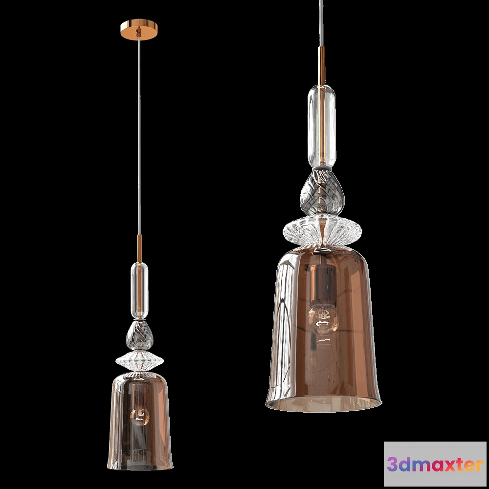 1651320 - Odeon Light - Pendant lamp Bella 46501 3D Max