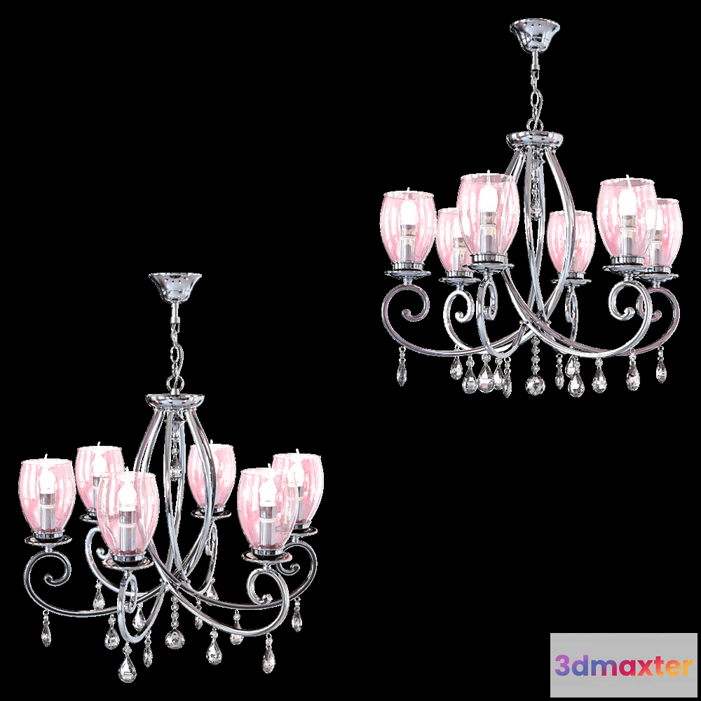 1651334 - Odeon Light - Chandelier Magenta 39236 3D Max