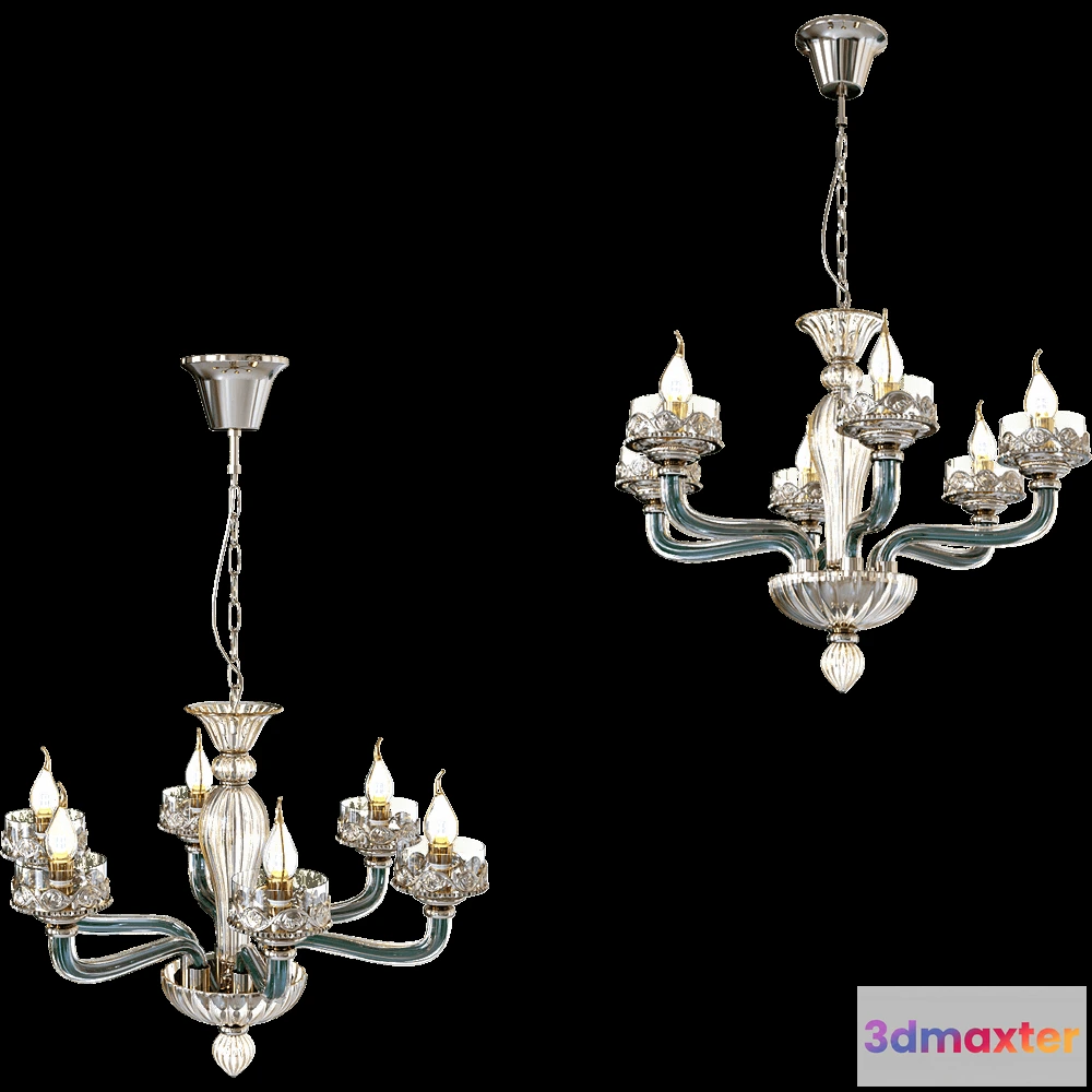 1651336 - Odeon Light - Chandelier Barclay 40016 3D Max