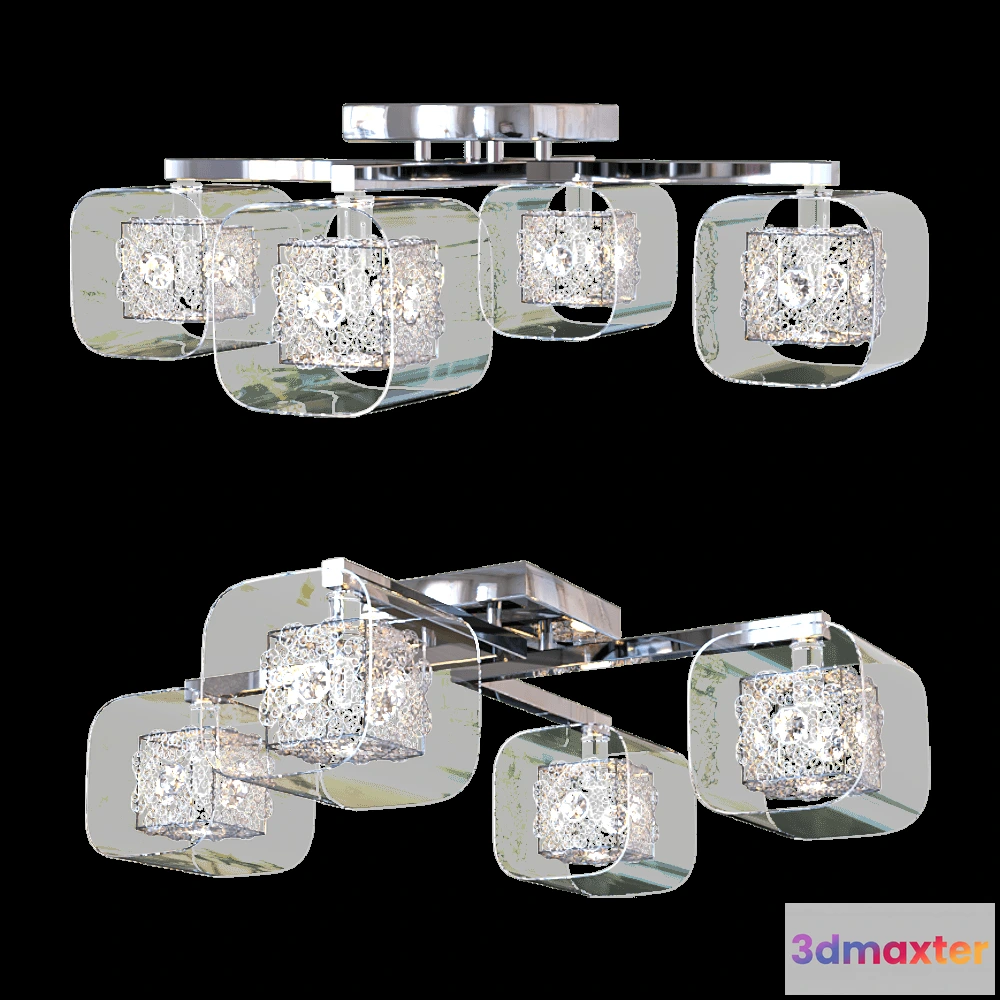 1651338 - Odeon Light - Chandelier Forta 20064C 3D Max
