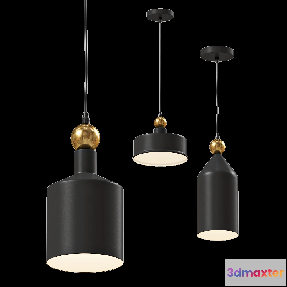 1651348 - Odeon Light - Pendant lamps Boll 4085-88-911 3D Max