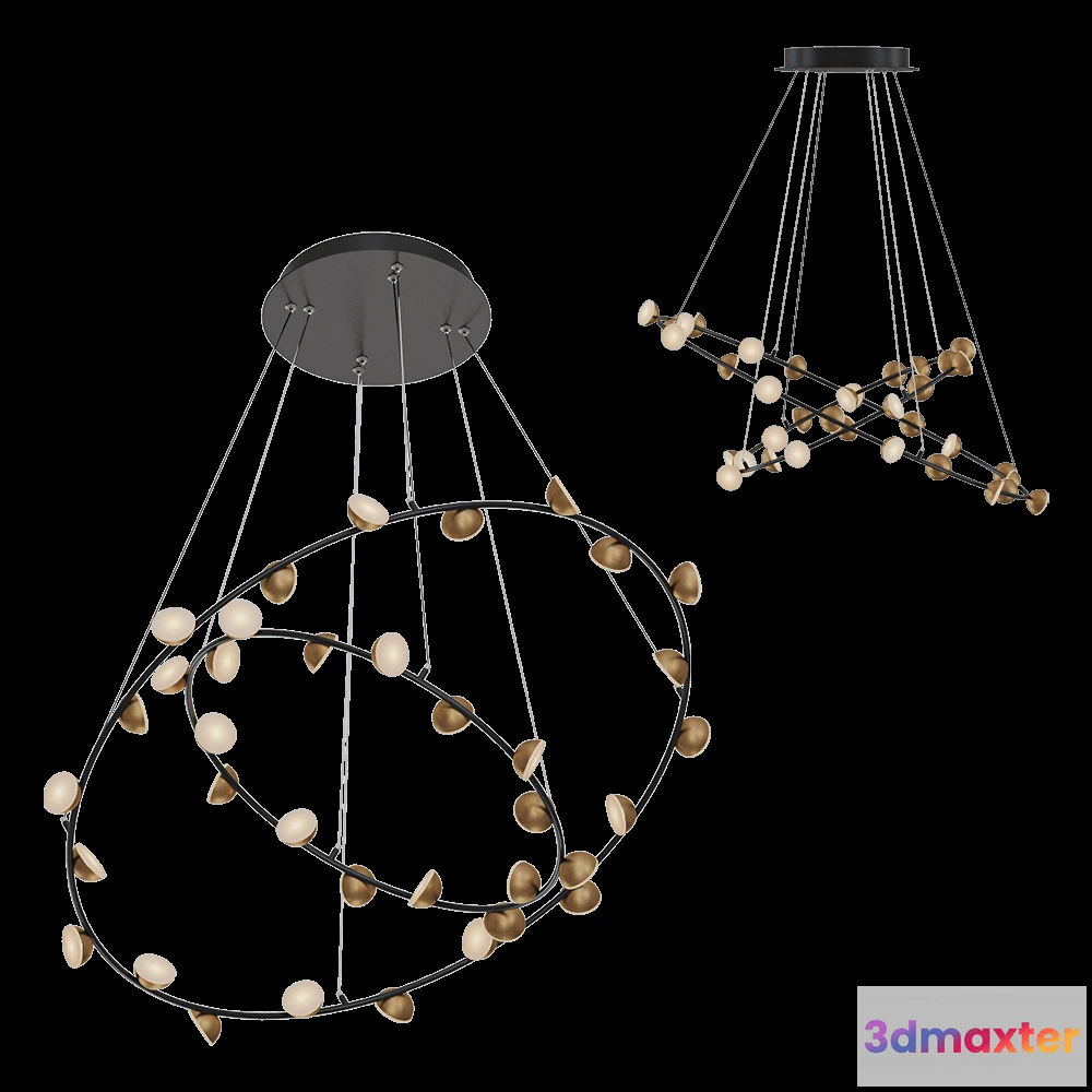 1651358 - Odeon Light - Chandelier Verica 415699L 3D Max