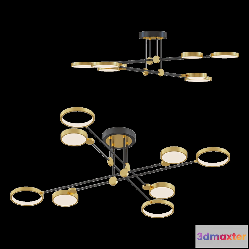 1651360 - Odeon Light - Chandelier Denzel 432075CL 3D Max